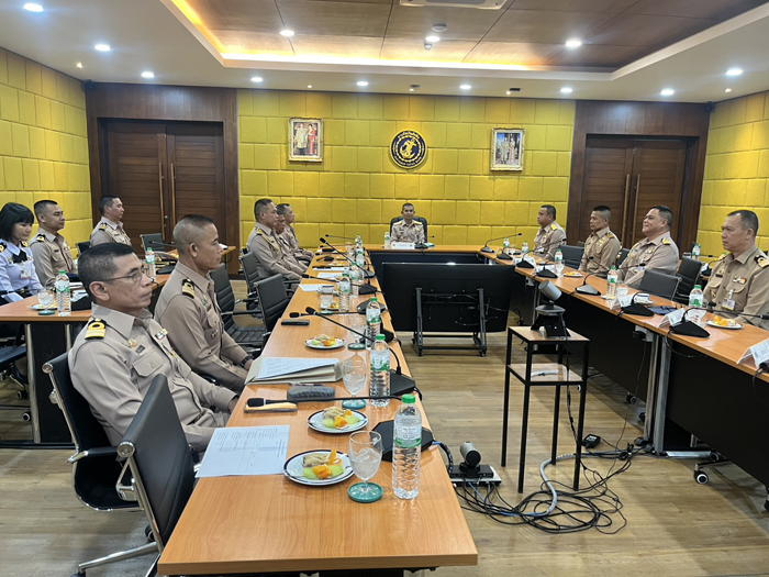 ประธานคณะกรรมการข้อมูลข่าวสารของกองทัพเรือ ตรวจเยี่ยมศูนย์ข้อมูลข่าวสารของกองทัพเรือ ประจำพื้นที่สัตหีบ